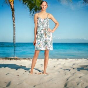 J.crew printed poplin cami dress